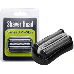 FiTspi 32B S3 Elektrische scheerapparaat Folie Hoofd, Scheermes Vervanging Hoofden Compatibel met Braun Serie 3 32B 3090cc 3040s 3010s 300s etc