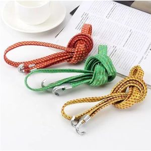 Zwaar rubber, flexibel 1,4/1,7/2 m lange platte elastische bungee-koorden en -riemen met haken for fietsendragers(2m-3pcs)