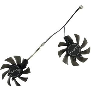 2 stuks/set, T128015DU, grafische kaartventilator voor Kuroutoshikou GALAKURO GK RTX 2060, KFA2 GF GTX 1060, videokaartkoeling GA82S2H