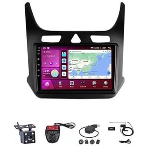 Android Autoradio Video Multimedia Speler, 9 Inch Touch Screen Radio Plug And Play Autotoebehoren Met Bluetooth En Navigatie En Achteruitrijcamera Voor Chevrolet Cobalt 2 2012-2018(M400S 4G+WIFI 4G+