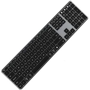 Wit Sofkeys4 Draadloos Bluetooth Dual Mode 3 Toetsen Zone Toetsenbord Kantoor Thuis Toetsenbord Stil 110 Toetsen Geschikt for PC Computer Ipad(Sofkeys4 white)