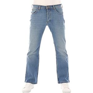 Lee Heren Jeans Bootcut Denver broek blauw jeansbroek mannen katoen stretch denim blauw w30 w31 w32 w33 w34 w36 w38 w40 w42 w44, Blue Used Fever (Lss1hdbz3), 32W / 34L