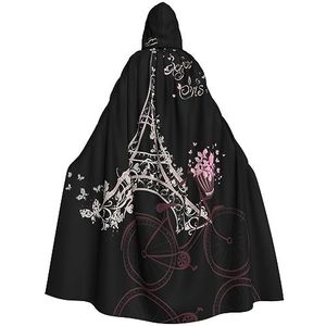 SSIMOO Toren en fiets bloemen prachtige vampiermantel voor rollenspel, gemaakt voor onvergetelijke Halloween-momenten en meer