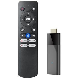 PPcdfre Q6 Mini TV Stick+Bluetooth Voice Afstandsbediening Android 10 2 GB+16 2.4G+5G WiFi+BT4.0 H313 Smart TV Box Android TV Stick