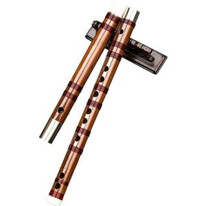 bamboe fluit instrument Bamboefluit Professionele Speelfluit Beginner Volwassen Dwarsfluit Dubbel Inzetstuk (Color : D)