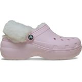 Crocs - Classic Platform Fuzz Lined - Klompen - Pink Milk
