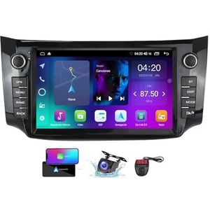 Android 13 QLED Autoradio voor Nissan Sylphy 2012-2018 - Ingebouwde DSP/Carplay/Android Auto - Camera + DVR - 9 inch 1 Din - Stuurbediening - FM AM RDS DAB Radio - BT 5.0(NF-2)