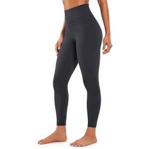 CRZ YOGA Sportbroek voor dames, yoga, leggings met hoge taille-nekgevoeling - 25 Inches Inktgrijs XL