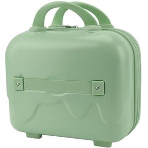 14 inch kleine handbagage, lichtgewicht draagbare reistas met harde schaal, capaciteit met antislipvoetjes en duurzaam ABS-materiaal for reizen (roze)