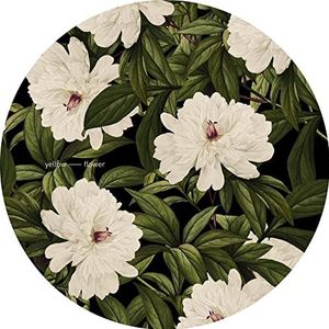 Yellow Flower - Single One Draaitafel Bloemen Slipmat voor Vinyl LP Record Spelers Decks 12 Inch