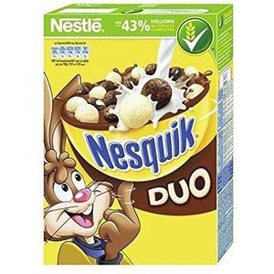 Nestlé Cereali Nesquik DUO cioccolato Cerealien hele korrels chocolade 325 g