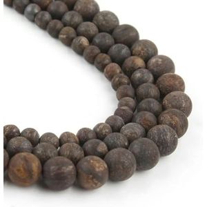 40 stijl natuurlijke matte stenen kralen Agaat Aventurijn kralen voor sieraden maken DIY armband 15'' originele minerale kralen-bronzen steen-12 mm 30 stuks kralen