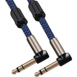 1/4 Inch Gebalanceerde Stereo 6,35 Mm Mannelijk Naar Mannelijk Jack Audiokabel Voor Gitaarversterker Mixerconsole Gitaar Instrument Kabel (Color : B, Size : 10m)