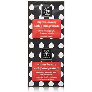 Apivita Express Beauty Revitaliserend & Radiance Masker met Granaatappel 2x8ml