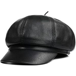 Beret Hat Baker Boy Hat for Men Women Retro Flat Cap Newsboy Cap Leather Hat Gatsby Ivy Hat Hunting Driving Golf Cabbie Cap