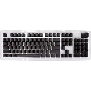 Aangepaste Keycaps, voor 61/87/104 Toetsen Mechanisch Toetsenbord, Ergonomische OEM-profiel PBT Keycaps, DIY Aangepaste Keycaps 106 Toetsen Set, voor Pc-gamers(zwart)