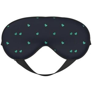 Mooie Blauwe Achtergrond Unisex Elastische Verstelbare Gesp Ontwerp Verduisterende Slaap Oogmasker voor Thuis Reizen Yoga Kantoor Nap