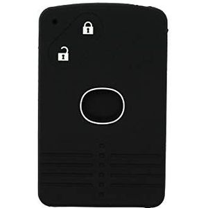 BROVACS Siliconen Cover Protector Case Skin Jacket geschikt voor MAZDA 2 Button Smart Card Remote Key Fob CV4532 Zwart