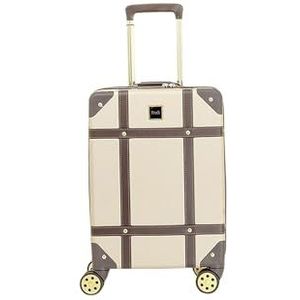 Bagage Koffer Reistas Carry On Hand Cabin Check in Hard-Shell 4 Spinner Wielen Trolley Set | Vintage, Goud, S - 54 x 35 x 22.5 cm, Koffer