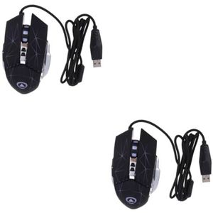 Mechanische muis plating verjaardagscadeau LED (kleur: grijs x 3 stuks, maat: 13 x 8 cm)