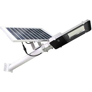 Jandei - 100W CITY straatlantaarn op zonne-energie met instelbaar paneel 6500K lithium-ion afstandsbediening