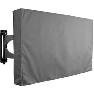 WLTYSM TV-afdekking buitenzwembad, weerbestendige tv-hoes om tv-scherm te beschermen, stofdicht en waterdicht, algemene meubelhoes, tv-displaybeschermers (grijs, 46 inch tot 48 inch)
