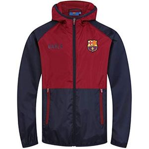FC Barcelona - Regenjas/windjak voor jongens - Officieel - Cadeauset - Marineblauw Rood - 12-13 jaar