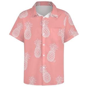 Hawaiiaanse Tropische Printoverhemden voor Heren, Zomer Anti-rimpel Ademende Korte Mouwen, Losse Casual Strandt-shirt (Color : Color 7, Size : XS)