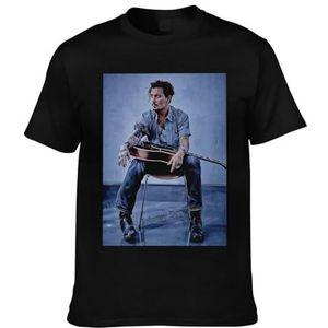 Viplili Johnny Actor Depp T-shirt Stars Graphic Tees Shirt Print Ronde hals Tops Korte Mouw T-shirt voor Mannen Vrouwen 8 Maten, Zwart, XXL
