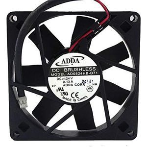 AD0824HB-D71 8cm 8015 DC24V 0.13A double ball cooling fan