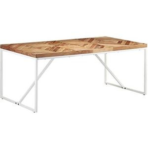 DIGBYS Meubelsets-Eettafel 180x90x76 cm Massief Acacia en Mangohout