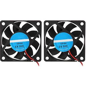 Ventilator Ventilator 6×6×3 2 Stuks 3D Printer Accessoire Deel Diy 6015 Koelventilator 0.19A 12V 2500-6000 Rpm 13Cfm