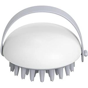 DieffematicSZ kam Handheld Silicone Scalp Shampoo Massage Brush Washing Shower Hair Massager Clean Brush Bath Shower Hair Cleaning Brush Comb (Color : Beyaz)