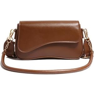 Shoulder Bag for Women Fashionable Retro Classic Tote HandBag Shoulder Bags Clutch Small Purse Vegan Leather Women's Purses(Brown)