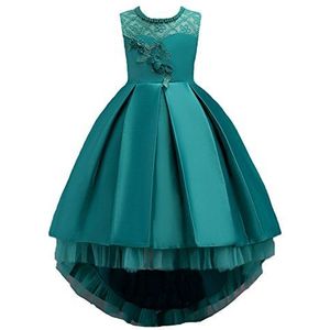 Wulide avondjurk voor meisjes, prinsessenjurk, feestjurk met bloemen