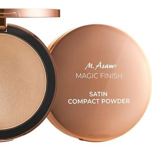 M. Asam Magic Finish Satin Compact Powder Nude (8 g) - zijdeachtige make-up met vitamine E en hyaluron, perfecte afwerking, talkvrij, veganistisch, ideaal voor contouring en make-up