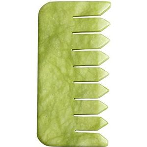 Groene jade massagekam natuursteen gouache schraper hoofd meridiaan schrapen acupunctuur spier ontspannende schoonheid tool 1 stuk (kleur: 4)