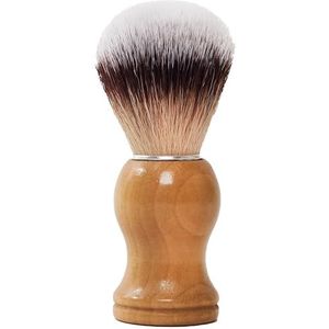 Biowust Scheerkwast van Bamboe – met Klassiek handvat - Voor een Volle Scheerschuim en Gelijkmatige Verdeling - 100% vegan