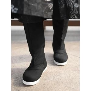 Schoenen Voor Mannen & Vrouwen Chinese Traditionele Hanfu Boog Laarzen Doek Hanfu Schoenen Koppels Zwarte Hanfu Zeep Laarzen