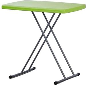 Campingtafel Picknicktafel, Verstelbare Opvouwbare Laptoptafel TV Draagbaar Bureau Schrijfcomputerbureau Voor Thuiskantoor Opklapbare Tafel (Color : Grün, Size : 30.31 * 19.69in)