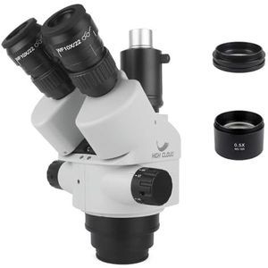7X-45X Simul-Focal Trinoculaire Zoom Stereo Microscoopkop 0.5x 2.0x Extra Objectief C-mount Camera Adapter(Wiht 0.5x 165mm-01)