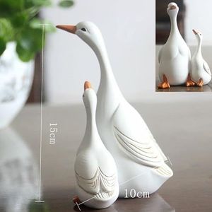 Tuinbeelden Schattige eend Hars Tuinbeeld Achtertuin Vijver Eenden Decoratie Vogelsculptuur Binnen Buiten Tuin Decor Vijver Gazon Ornament Tuinbeelden Buiten (Kleur: Stijl 5)