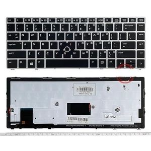 US/RU/SP/FR Engels laptoptoetsenbord voor HP voor EliteBook voor Folio 9470M 9470 9480 9480M HSTNN-I10C 702843-001 Zilver(Dark green)