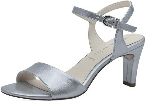 Sandaaltje - Blauw - Luxe Synthetische Sandalen - 7,0 cm Naaldhak