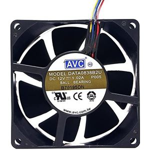 Original DATA0838B2U 12V 1.02A 8CM 4-wire speed control server cooling fan
