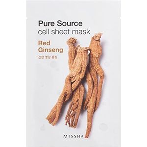 MISSHA Pure Source Cell Sheet Mask (Red Ginseng), per stuk verpakt