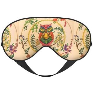 Uil overtuigingen Unisex elastisch verstelbaar gesp ontwerp verduisterende slaap oogmasker voor thuis reizen yoga kantoor dutje