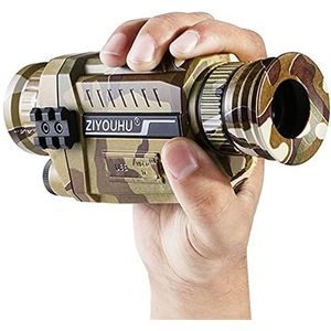 Nachtzichtbril, 5x40 Digitale Infrarood Nachtkijker Geen Thermische Met Video Camera Nachtkijker Wapen Sight Hotsale voor kamperen en jagen(Color:Giallo)