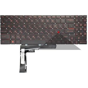 US Russisch MSI Katana GF66 GF76 GL76 GL66 11SC 11UC 11UD 11UE 11UG 12UC 12UD MS-1582 1581 1583 Laptop Toetsenbord Verlicht(RU Red Font Backlit)