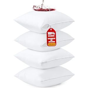 Utopia Bedding Waterdichte Kussenhoezen Pillow 80 x 80 cm - Pak van 4 - Kussenbeschermers Met Ritssluiting - Anti Bed Bugs Kussenhoezen